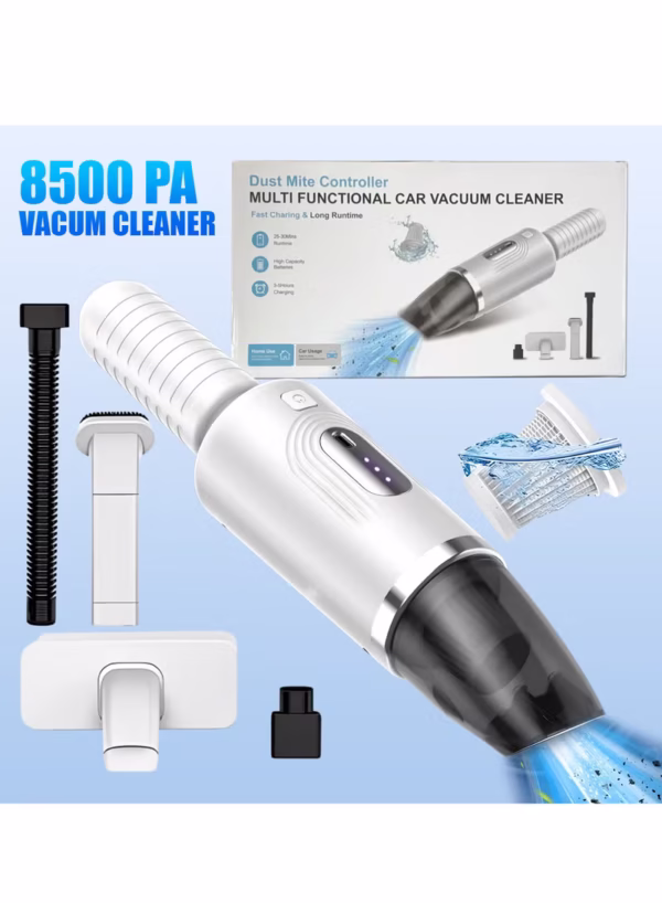 Wireless Handheld Car Vacuum Cleaner–Cordless Rechargeable, High Suction Wet & Dry Use, Washable Filter, Portable for Pet Pair/Sofa/Car/Office Kitchen, RV, Outdoor & Commercial Cleaning